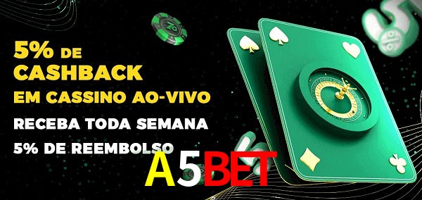 Promoções do cassino ao Vivo A5BET
